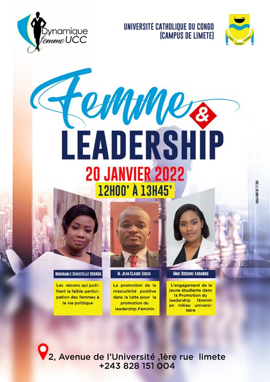 Femme Leadership — Affiche pour un événement dédié au leadership féminin.